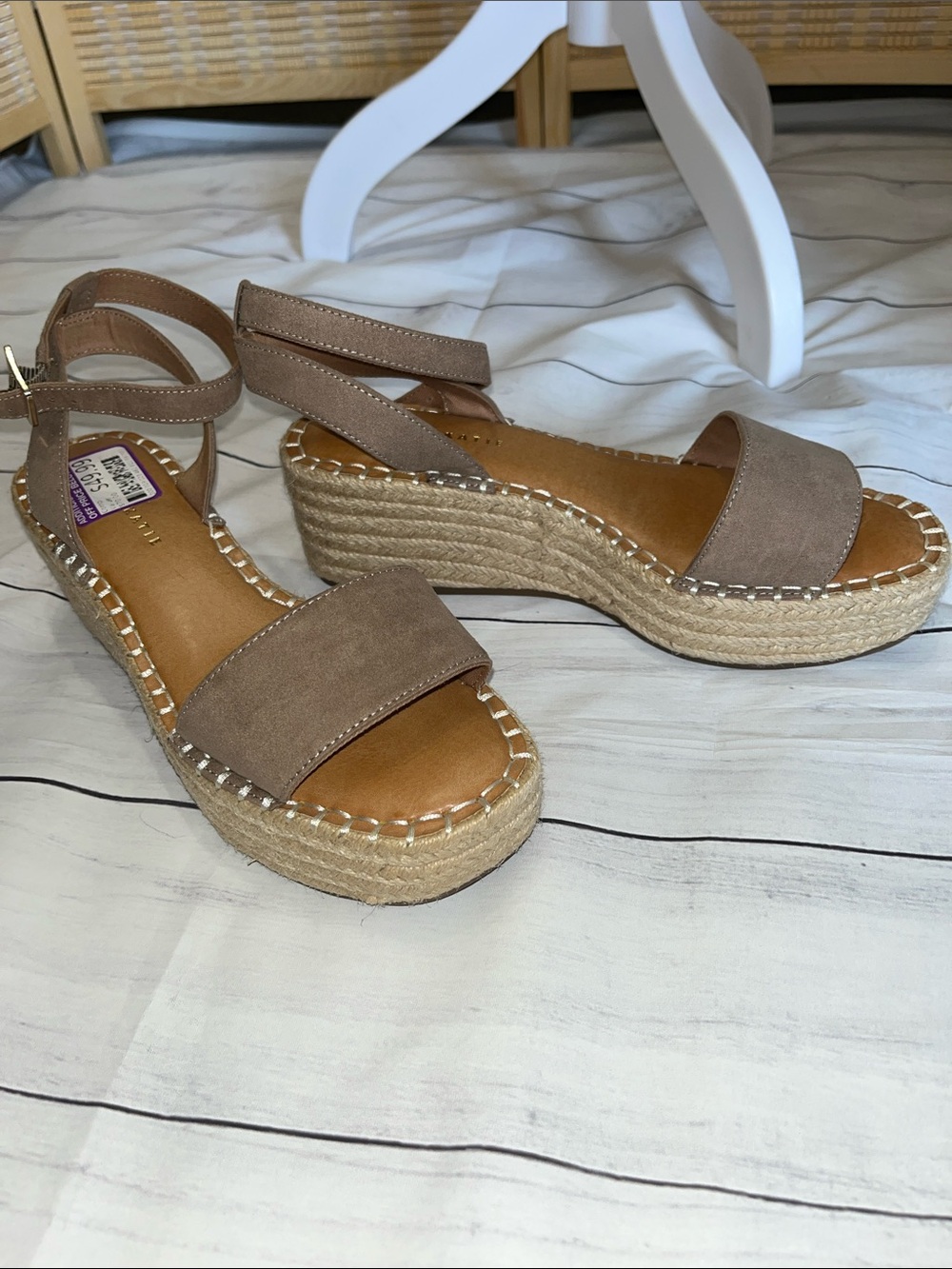 Kelly and Katie espadrille ankle strap sandals